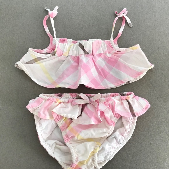 baby girl burberry bathing suit